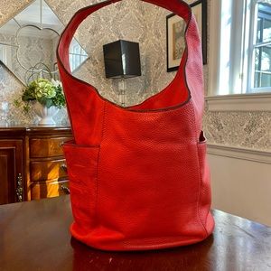 Tori Burch one shoulder bucket bag